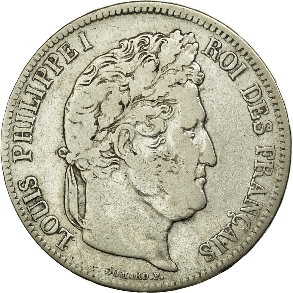 Coin, France, Louis-Philippe, 5 Francs, 1838, Marseille, VF(20-25), Silver