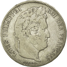 Monnaie, France, Louis-Philippe, 5 Francs, 1837, Paris, TB, Argent, KM:749.1