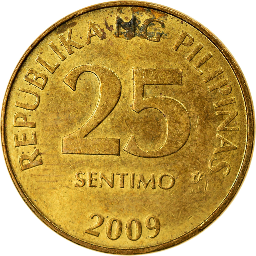 Munten, Fillipijnen, 25 Sentimos, 2009, ZF, Tin, KM:241.2