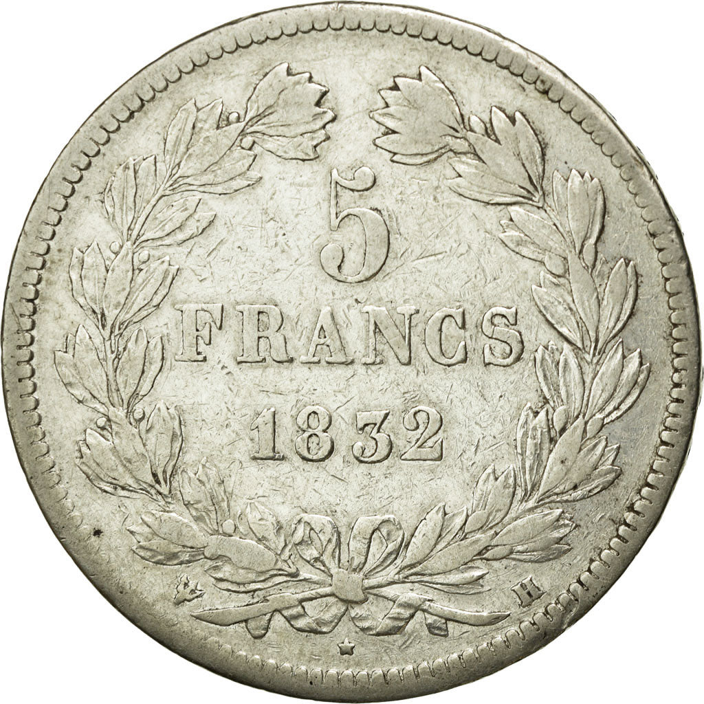 Coin, France, Louis-Philippe, 5 Francs, 1832, La Rochelle, VF(20-25), Silver