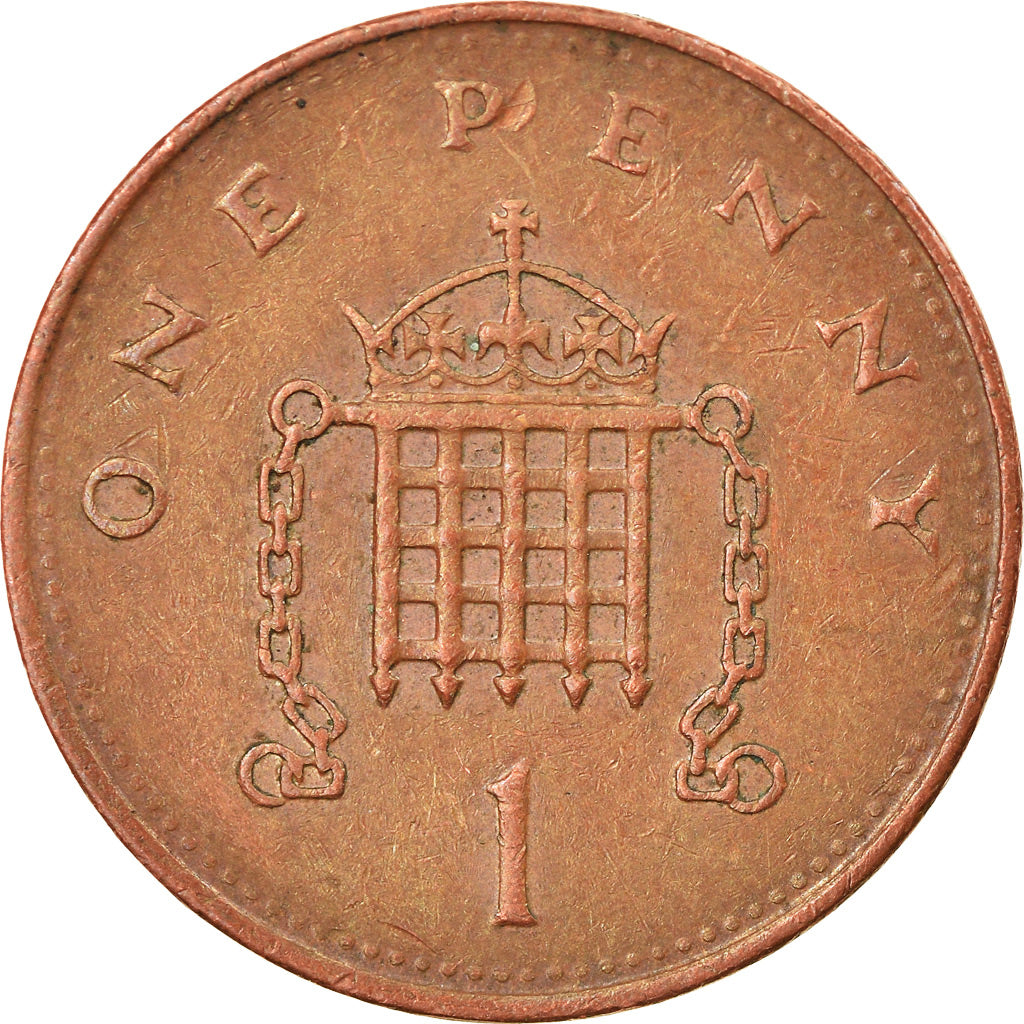 Münze, Großbritannien, Elizabeth II, Penny, 1991, SS, Bronze, KM:935