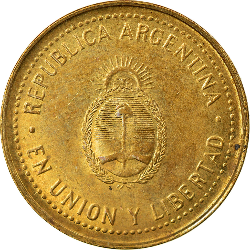 Münze, Argentinien, 10 Centavos, 2008, SS, Brass plated steel, KM:107a