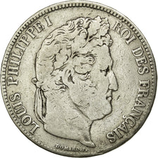 Moneta, Francia, Louis-Philippe, 5 Francs, 1834, Paris, MB, Argento, KM:749.1