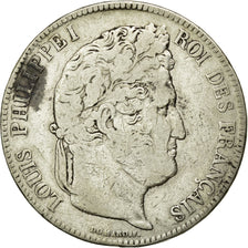 Moneta, Francja, Louis-Philippe, 5 Francs, 1833, Rouen, VF(20-25), Srebro