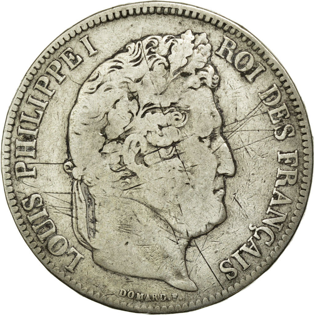 Moneta, Francja, Louis-Philippe, 5 Francs, 1833, Paris, VF(20-25), Srebro