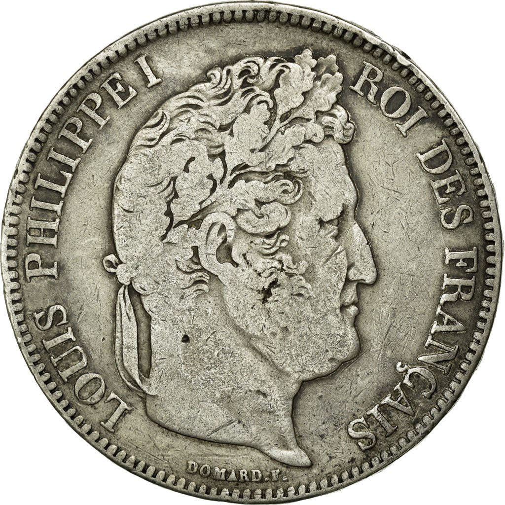 Coin, France, Louis-Philippe, 5 Francs, 1834, Perpignan, VF(20-25), Silver