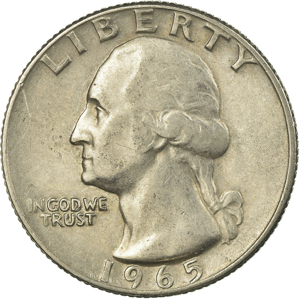 Moneta, USA, Quarter, 1965, Philadelphia, EF(40-45), Miedź-Nikiel powlekany