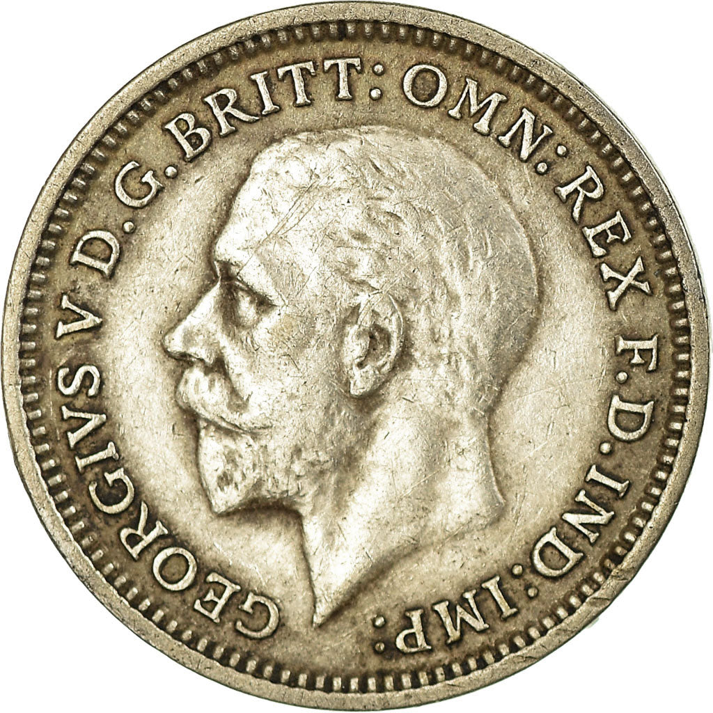 Munten, Groot Bretagne, George V, 3 Pence, 1934, ZF, Zilver, KM:831