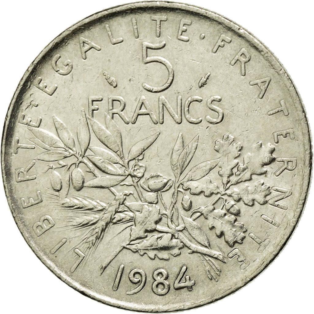 Coin, France, Semeuse, 5 Francs, 1984, Paris, MS(60-62), Nickel Clad