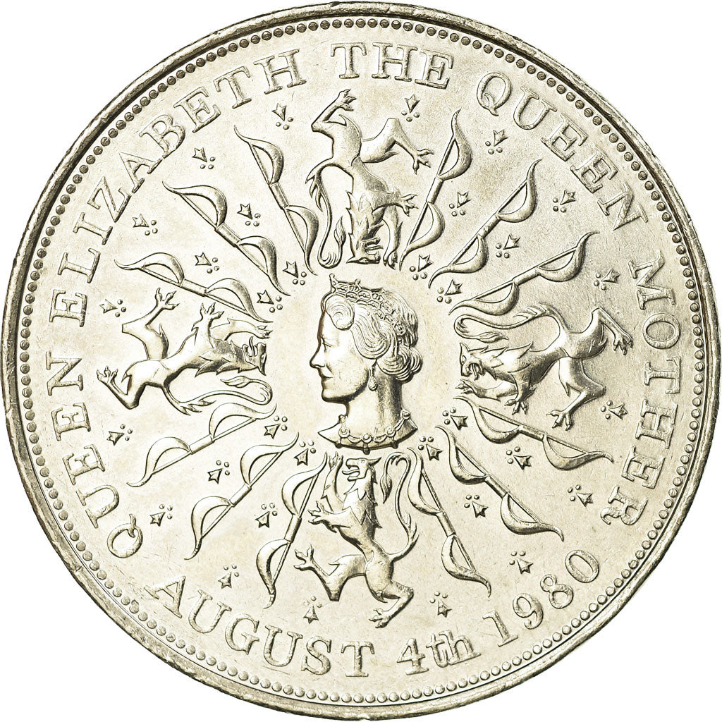 Coin, Great Britain, Elizabeth II, 25 New Pence, 1980, AU(50-53), Copper-nickel