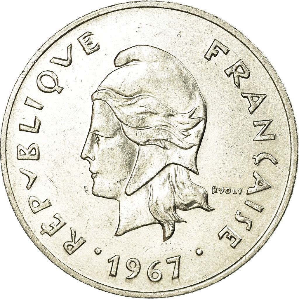 Monnaie, French Polynesia, 50 Francs, 1967, TTB, Nickel, KM:7