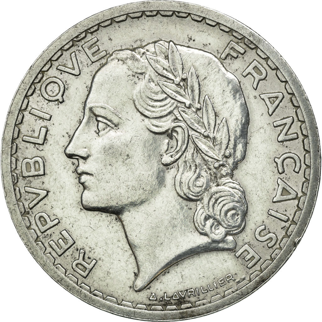Coin, France, Lavrillier, 5 Francs, 1947, Paris, EF(40-45), Aluminum, KM:888b.1