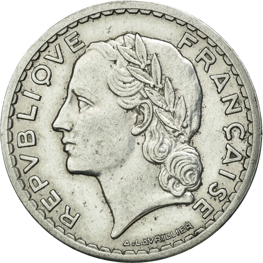 Coin, France, Lavrillier, 5 Francs, 1947, Beaumont le Roger, EF(40-45)