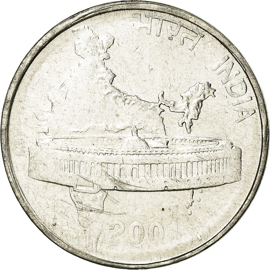 Monnaie, INDIA-REPUBLIC, 50 Paise, 2001, TTB, Stainless Steel, KM:69