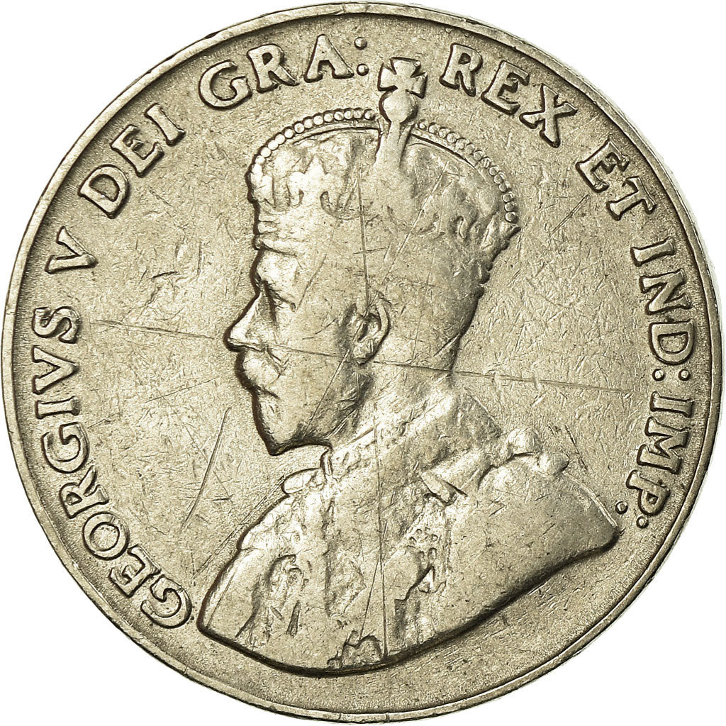 Moneta, Canada, George V, 5 Cents, 1930, Royal Canadian Mint, Ottawa, MB+