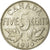 Münze, Kanada, George V, 5 Cents, 1930, Royal Canadian Mint, Ottawa, S+