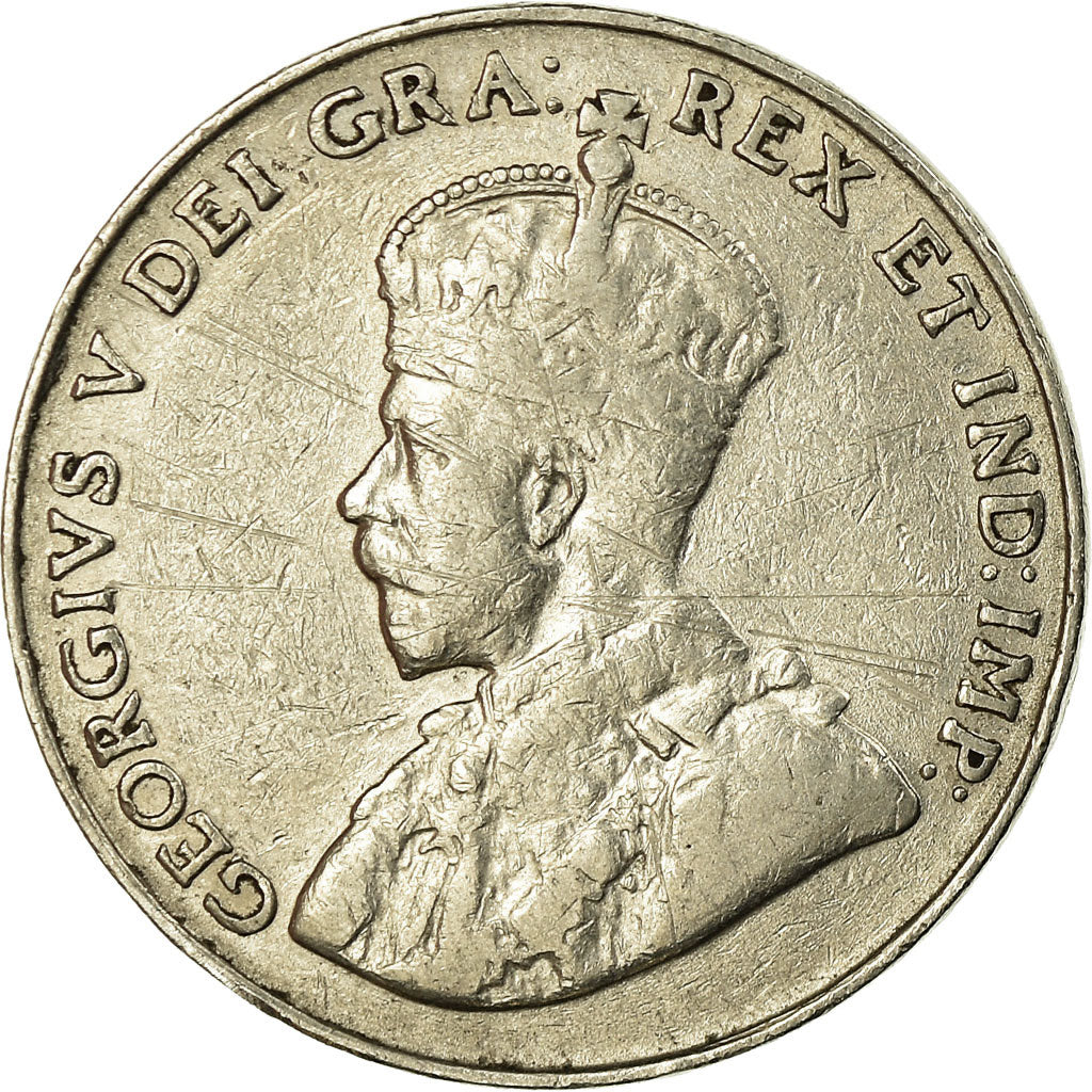 Monnaie, Canada, George V, 5 Cents, 1936, Royal Canadian Mint, Ottawa, TTB