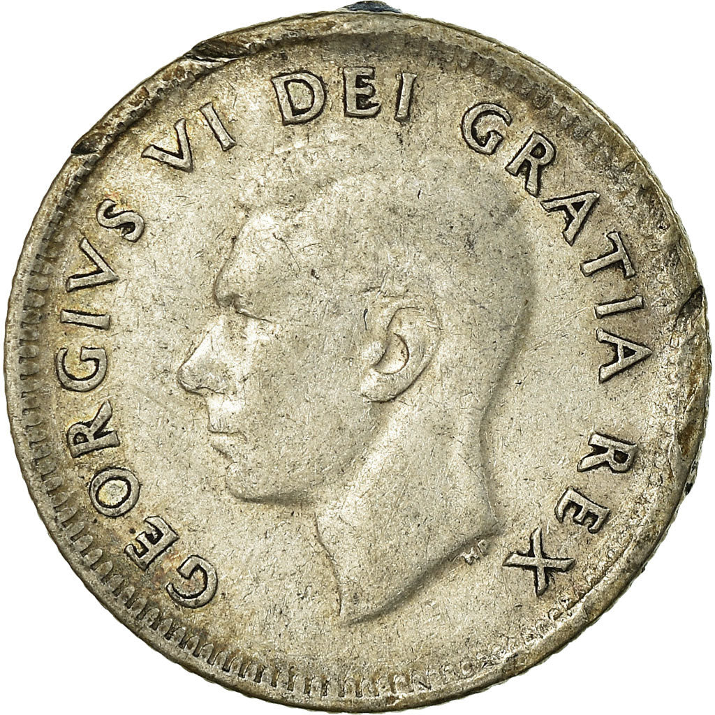 Monnaie, Canada, George VI, 10 Cents, 1950, Royal Canadian Mint, Ottawa, B+