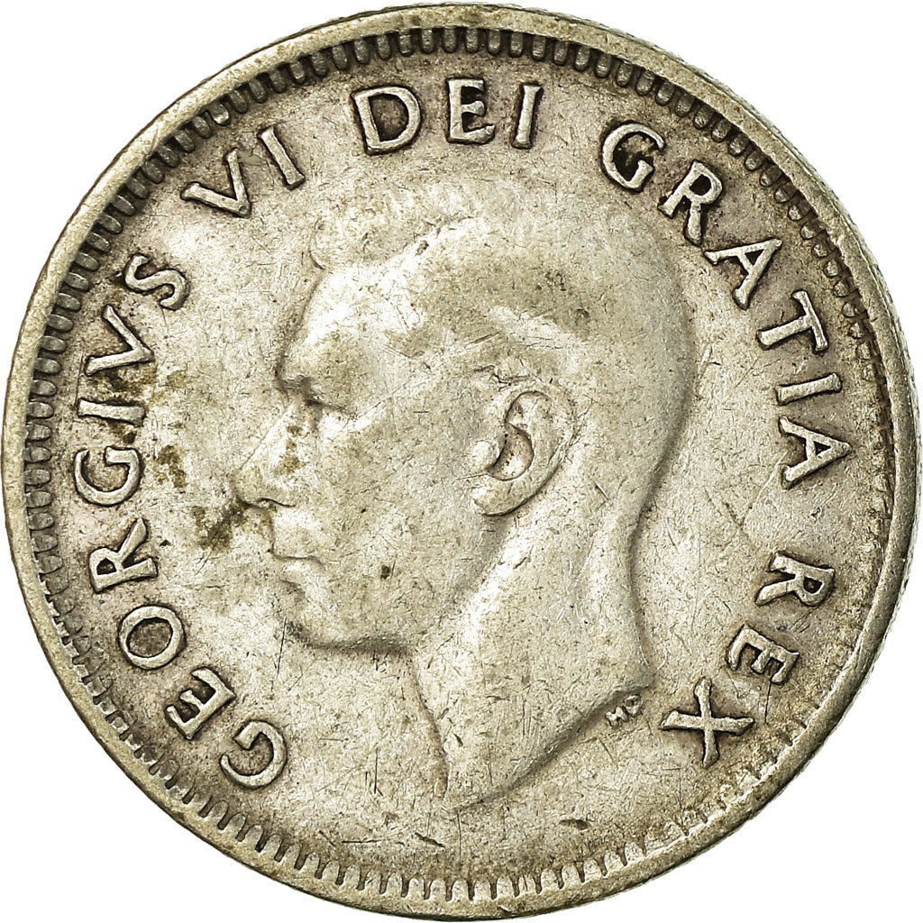 Monnaie, Canada, George VI, 10 Cents, 1951, Royal Canadian Mint, Ottawa, TTB
