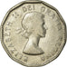 Coin, Canada, Elizabeth II, 5 Cents, 1956, Royal Canadian Mint, Ottawa