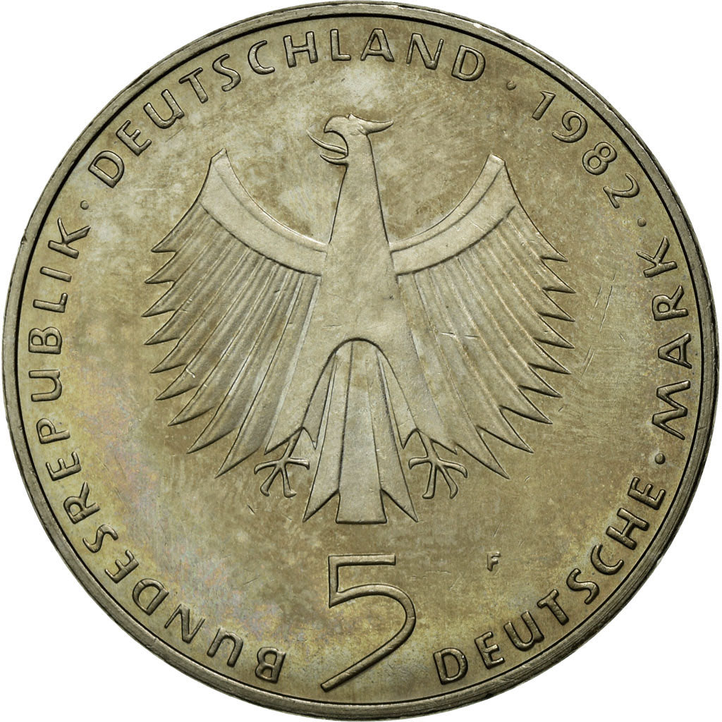 Moneta, GERMANIA - REPUBBLICA FEDERALE, 5 Mark, 1982, Stuttgart, Germany, SPL-