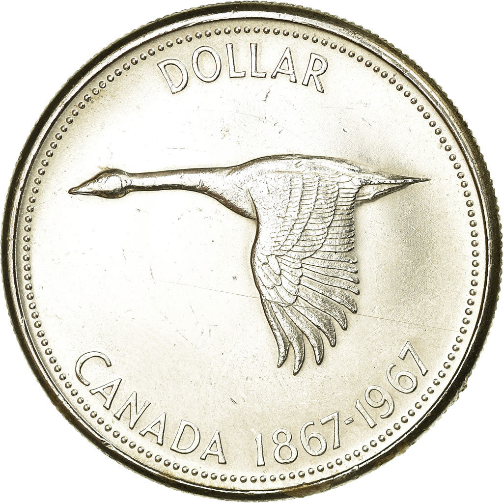 Monnaie, Canada, Elizabeth II, Dollar, 1967, Royal Canadian Mint, Ottawa, TTB+