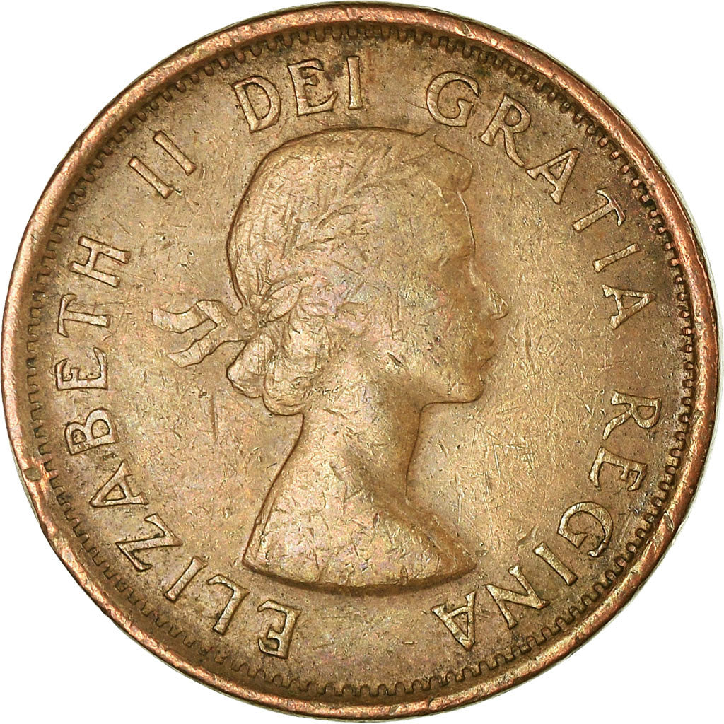 Münze, Kanada, Elizabeth II, Cent, 1959, Royal Canadian Mint, Ottawa, S+