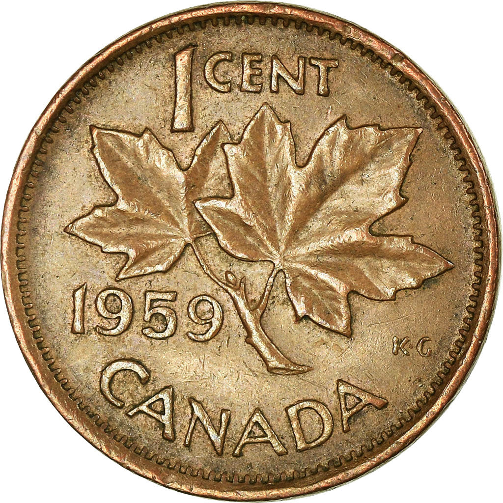 Münze, Kanada, Elizabeth II, Cent, 1959, Royal Canadian Mint, Ottawa, S+