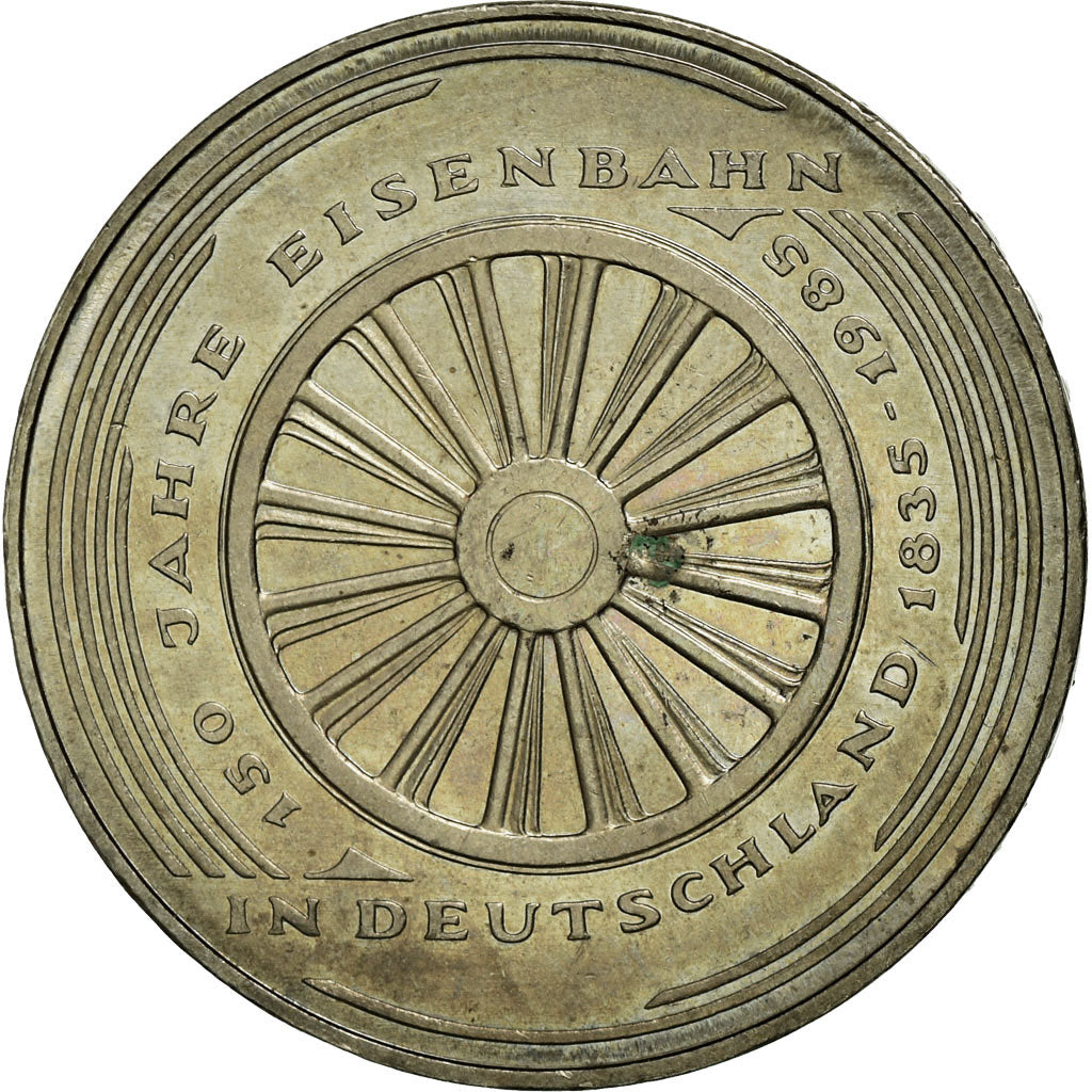 Coin, GERMANY - FEDERAL REPUBLIC, 5 Mark, 1985, Karlsruhe, Germany, AU(55-58)