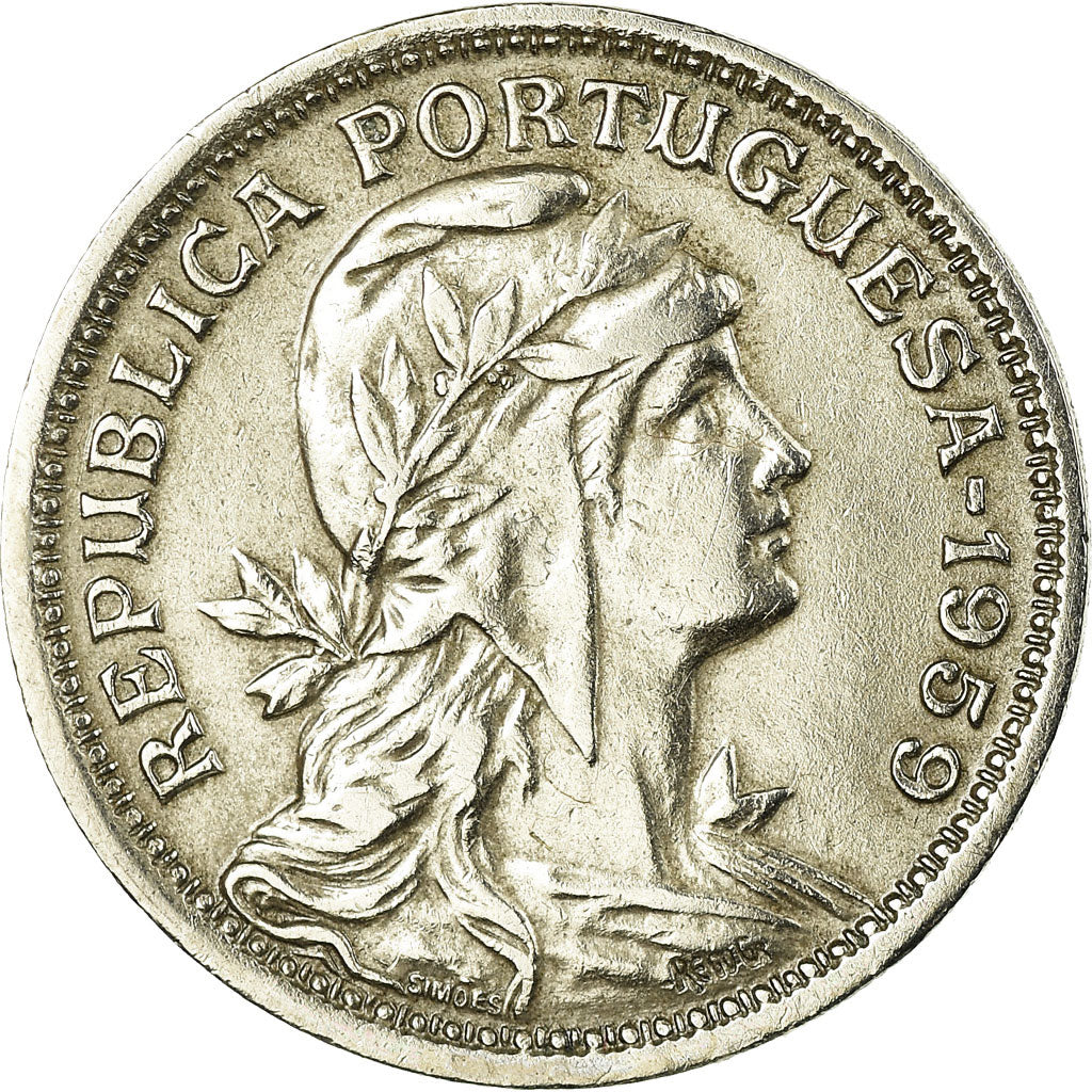 Münze, Portugal, 50 Centavos, 1959, VZ, Copper-nickel, KM:577