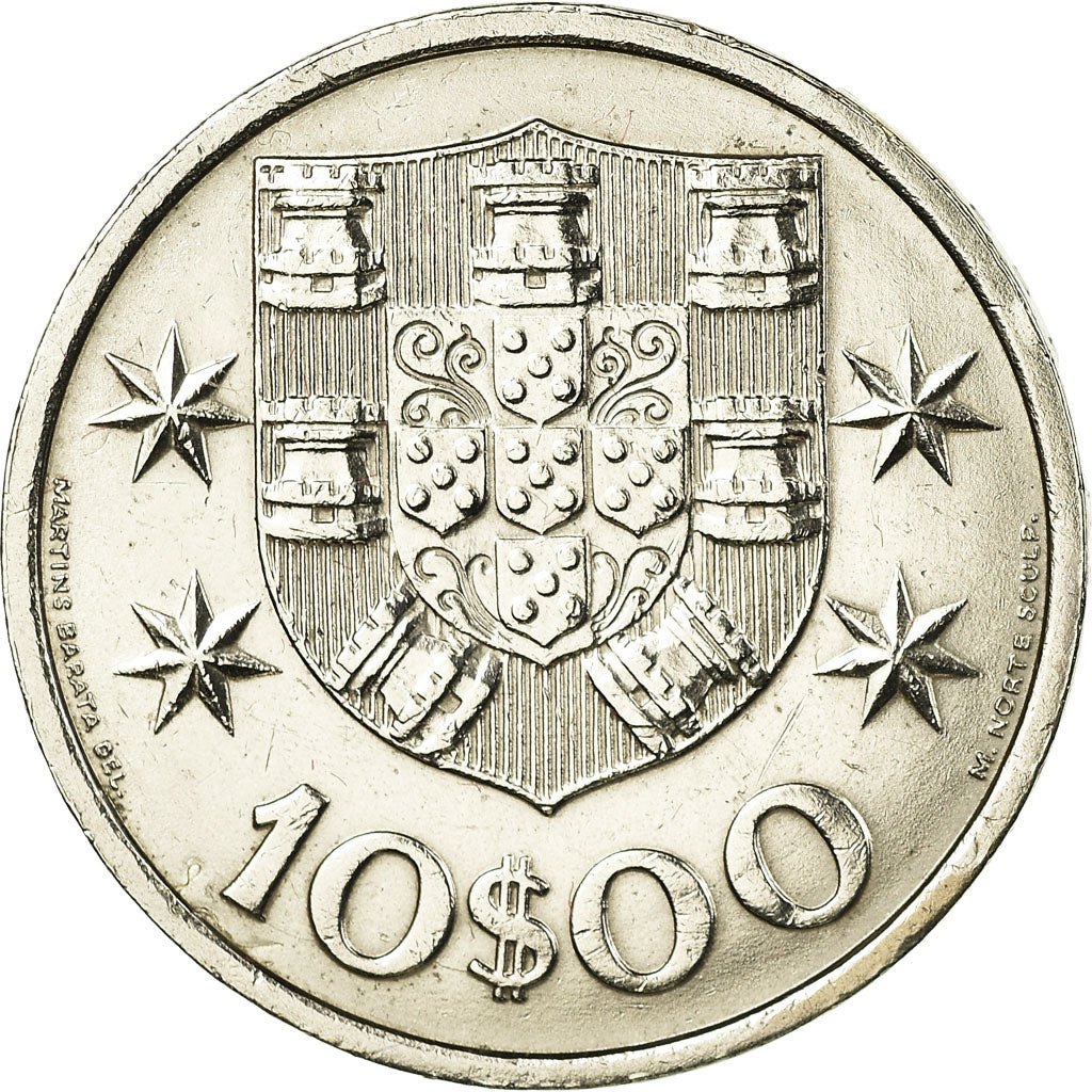Moneta, Portogallo, 10 Escudos, 1971, SPL-, Nichel ricoperto in rame-nichel