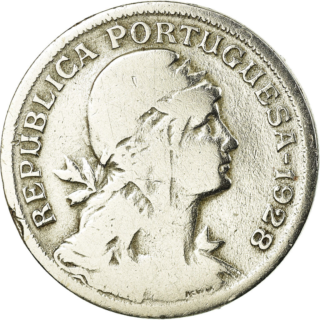 Münze, Portugal, 50 Centavos, 1928, S, Copper-nickel, KM:577