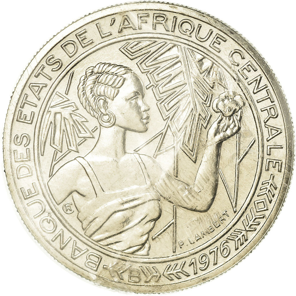 Moneta, Stati dell’Africa centrale, 500 Francs, 1976, Paris, ESSAI, FDC