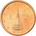Italy, 2 Euro Cent, 2002, AU(55-58), Copper Plated Steel, KM:211