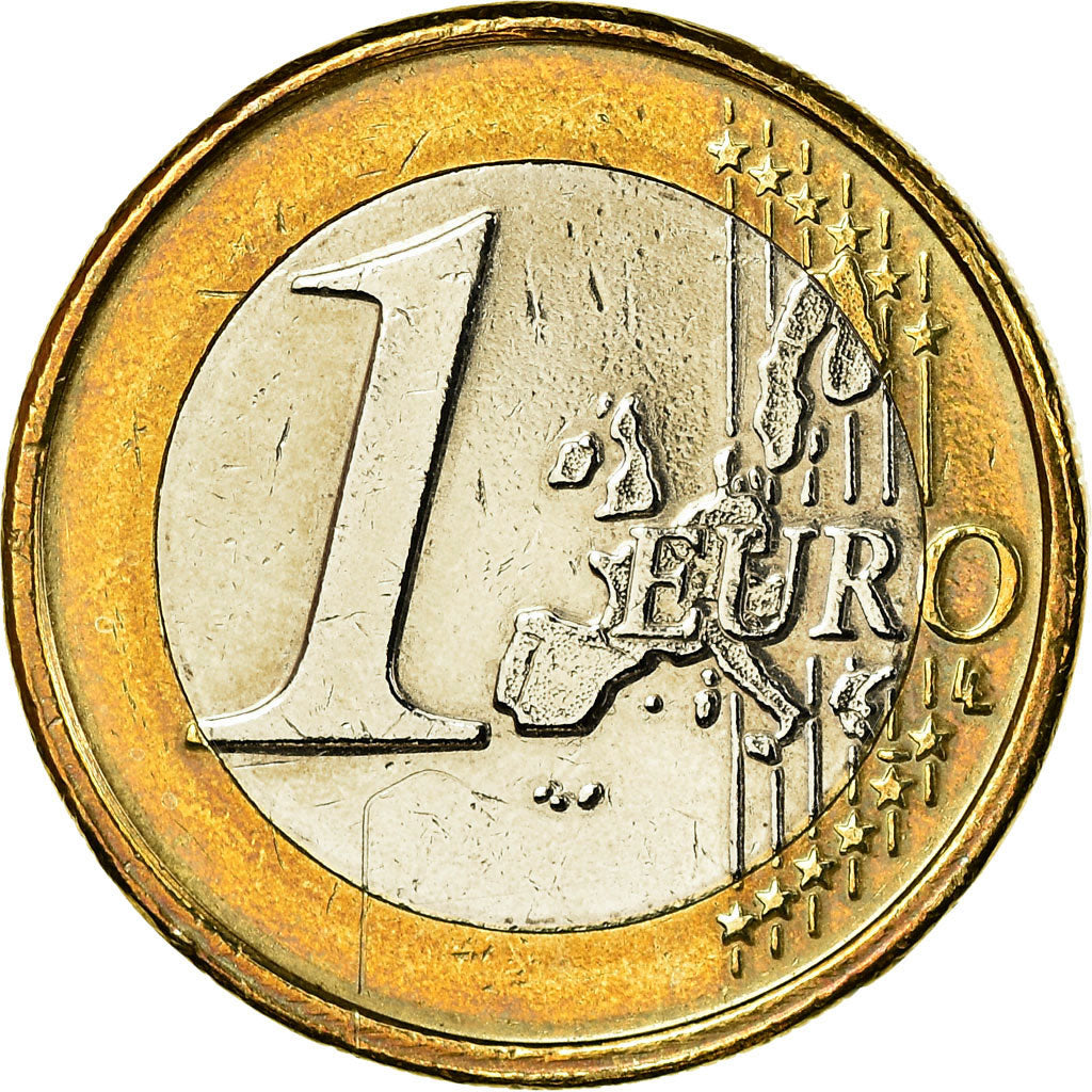 Nederland, Euro, 2001, ZF+, Bi-Metallic, KM:240