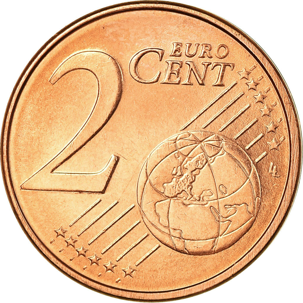 Luxemburg, 2 Euro Cent, 2004, VZ, Copper Plated Steel, KM:76