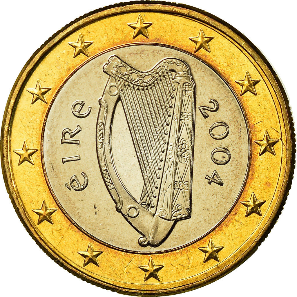 REPUBLIKA IRLANDII, Euro, 2004, Sandyford, MS(63), Bimetaliczny, KM:38
