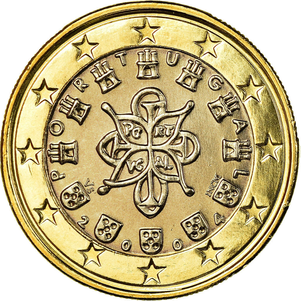 Portugal, Euro, 2004, VZ, Bi-Metallic, KM:746