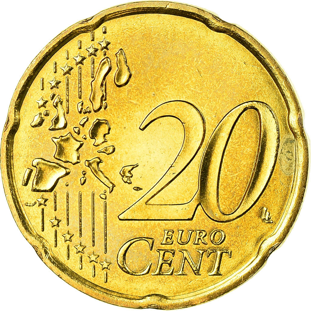 Francia, 20 Euro Cent, 2001, SPL, Ottone, Gadoury:5., KM:1286