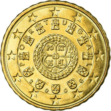 Portugal, 10 Euro Cent, 2006, MS(63), Latão, KM:743
