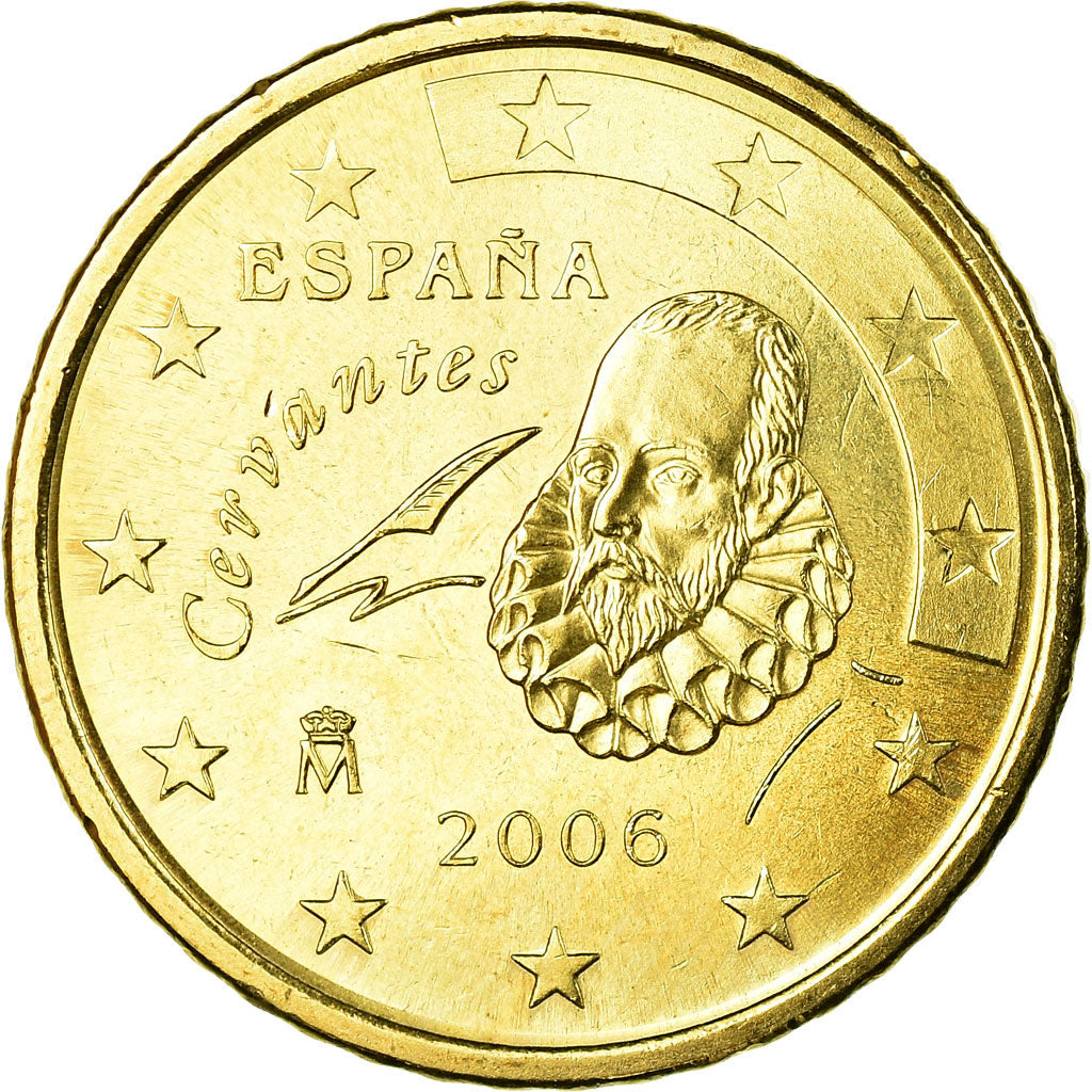 Spanje, 50 Euro Cent, 2006, PR, Tin, KM:1045