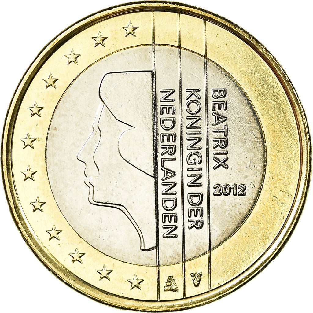 Netherlands, Euro, 2012, MS(63), Bi-Metallic, KM:271