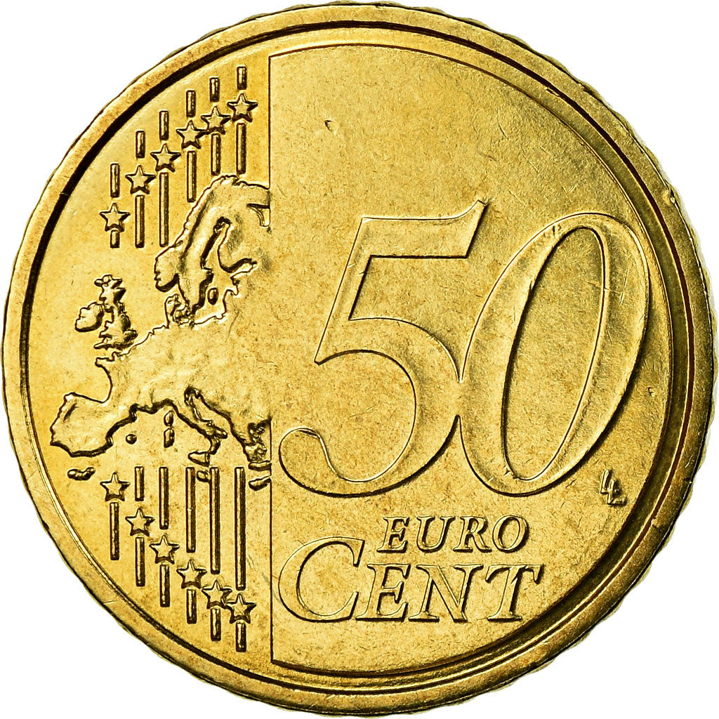 Malta, 50 Euro Cent, 2008, AU(50-53), Latão, KM:130