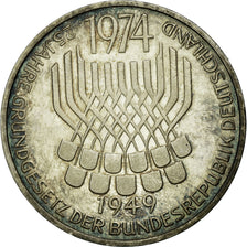 Coin, GERMANY - FEDERAL REPUBLIC, 5 Mark, 1974, Stuttgart, Germany, MS(60-62)