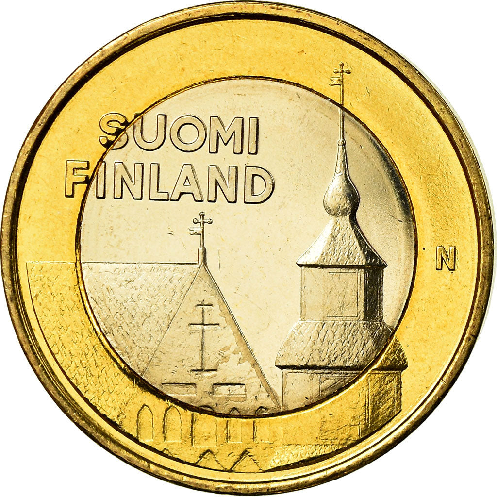 Finlandia, 5 Euro, Tavastia, 2013, SPL-, Bi-metallico, KM:197