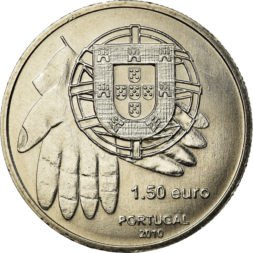 Portugal, 1-1/2 Euro, 2010, UNZ, Copper-nickel, KM:795