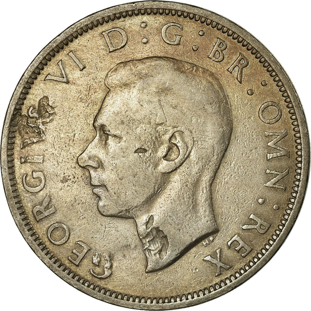 Coin, Great Britain, George VI, 1/2 Crown, 1947, VF(20-25), Copper-nickel