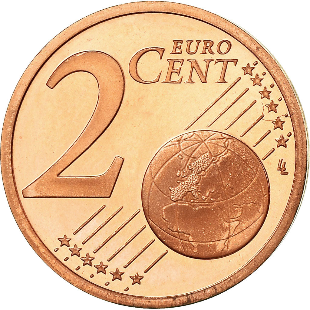 Francia, 2 Euro Cent, 2003, BE, FDC, Acciaio placcato rame, KM:1283