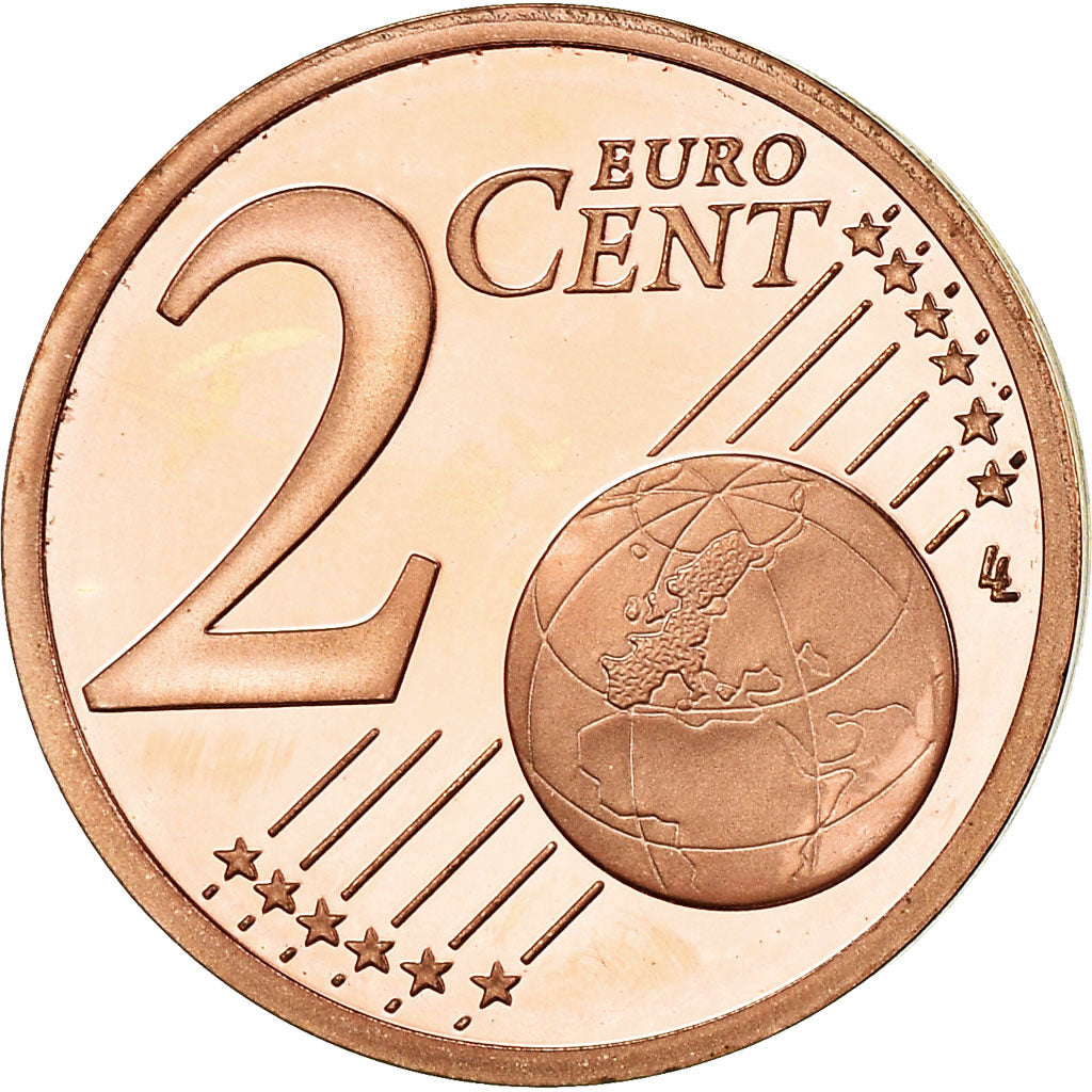 Francia, 2 Euro Cent, 2004, BE, FDC, Acciaio placcato rame, KM:1283
