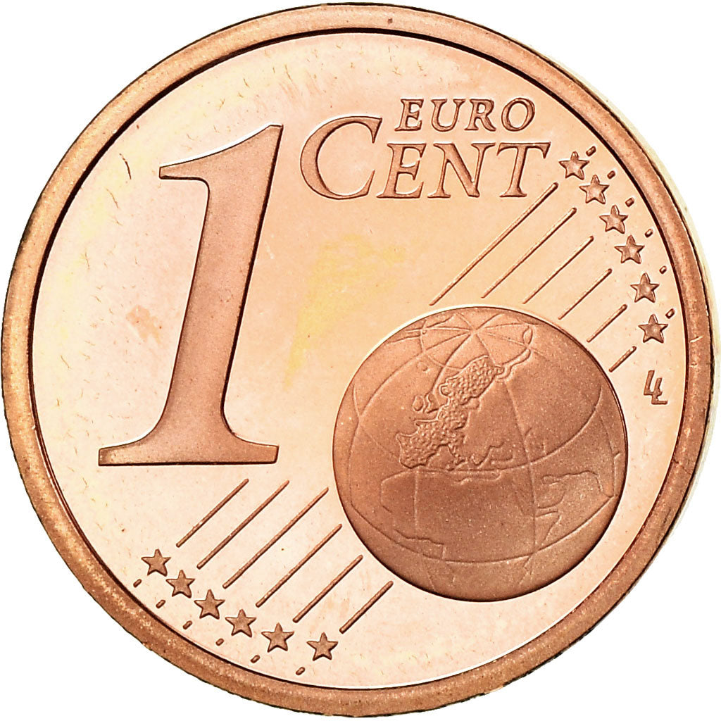 Francia, Euro Cent, 2004, BE, FDC, Acciaio placcato rame, KM:1282
